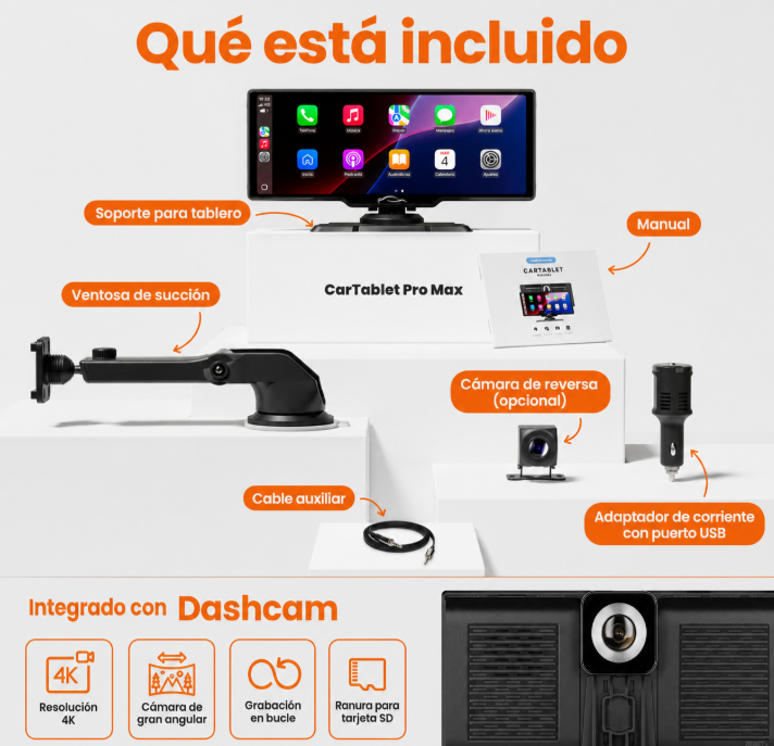 SyncTablet for Car with CarPlay and Android