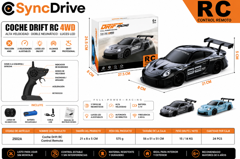 SyncCar GT3 RS 911 / SU7 1:24 Limited Edition 2026